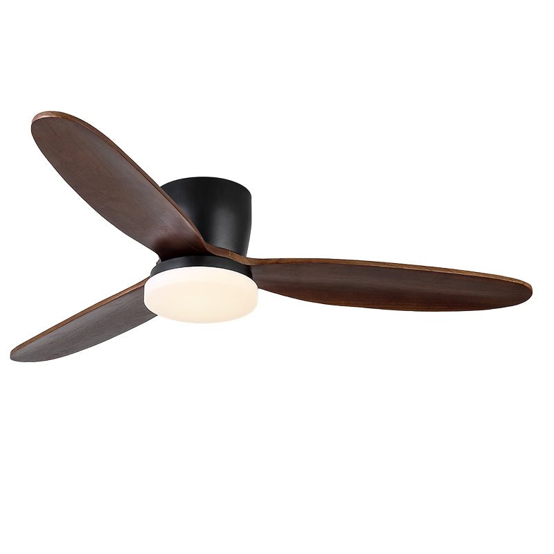 Nocturnus Sculpted Walnut Halo Ceiling Light