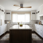 Nordic Wood Blade Ceiling Fan Light