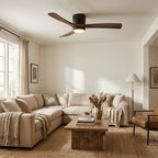 Nordic Wood Blade Ceiling Fan Light
