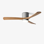 Nordic Wood Blade Ceiling Fan Light