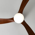 Nordic Wood Blade Ceiling Fan Light