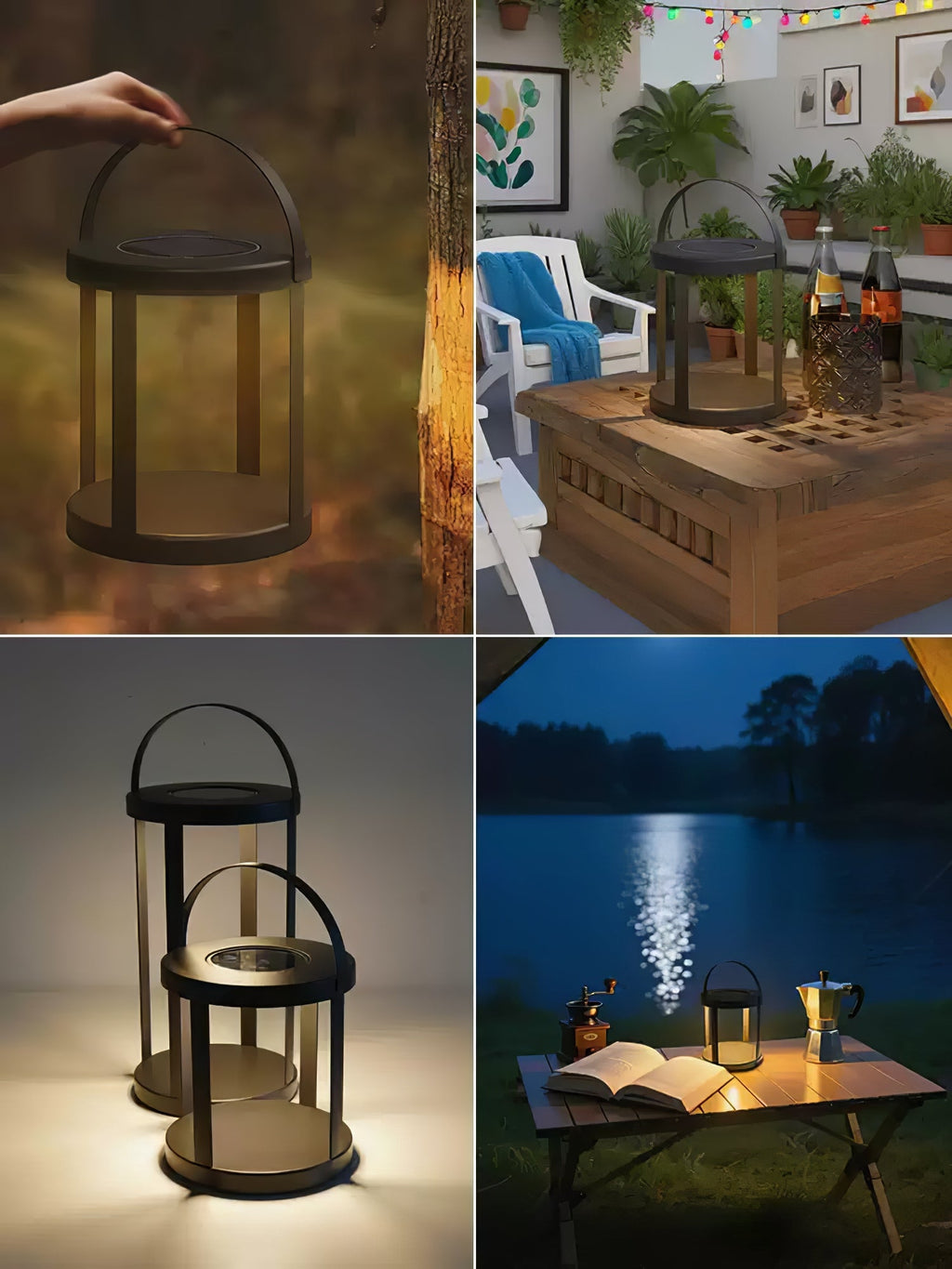 Nuvoro Linear Carry Solar Outdoor Lantern