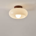French Bauhaus Cream Ceiling Light