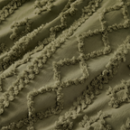 Tufted comforter detail, Moody Olive