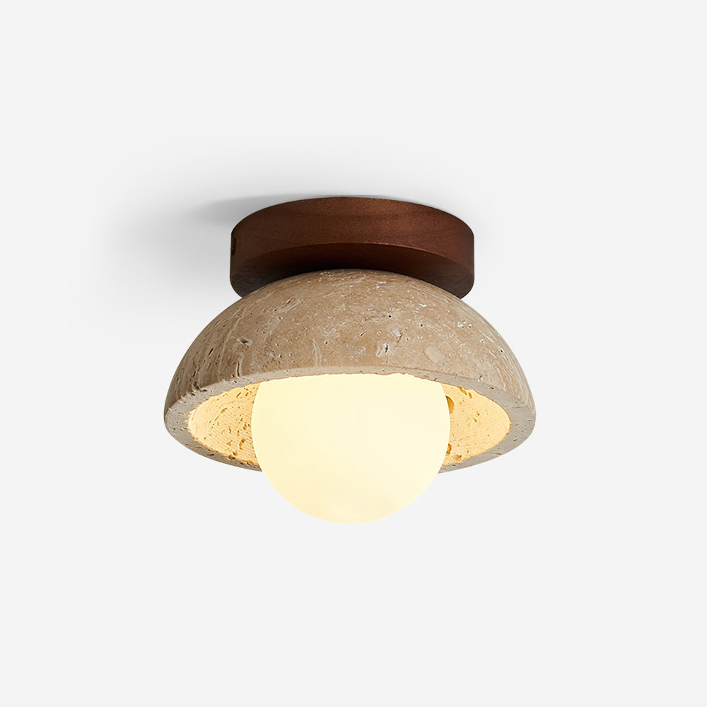 Piedra Travertine Ceiling Light