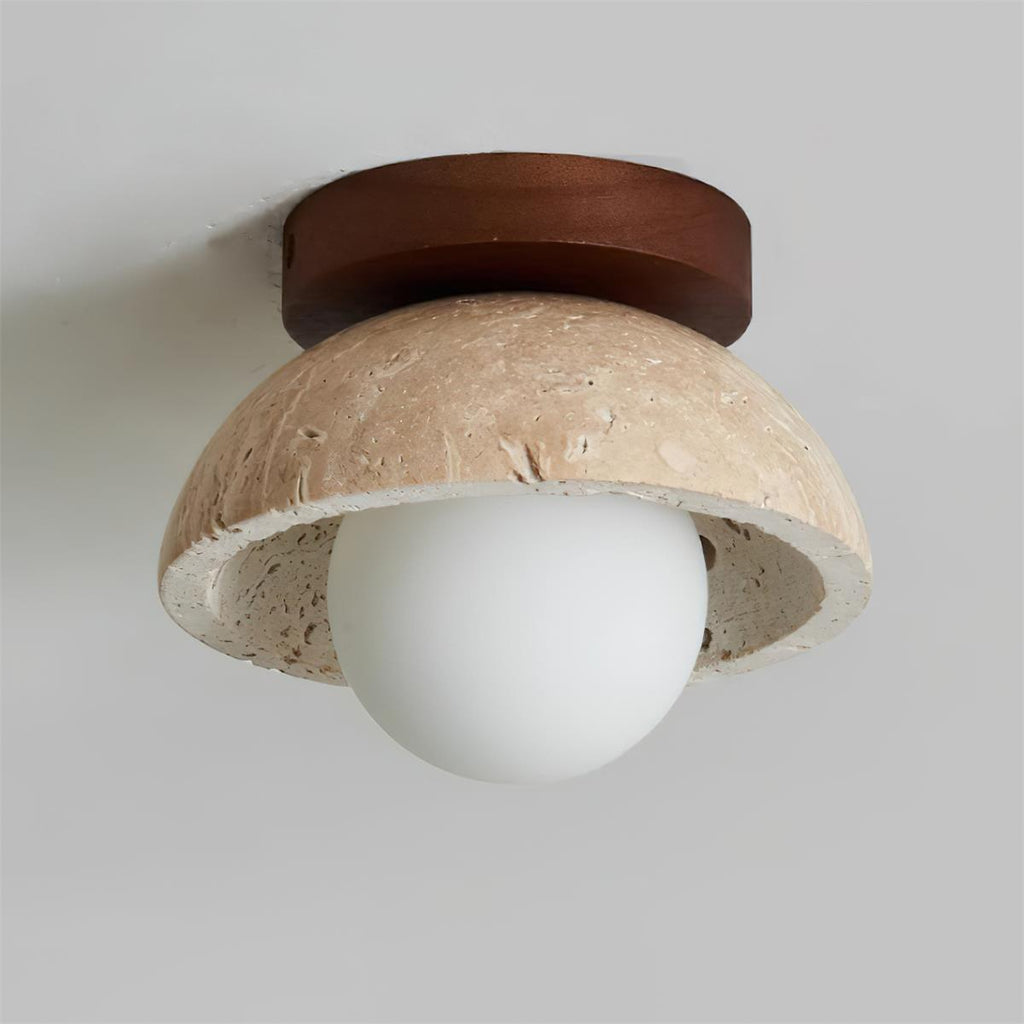 Piedra Travertine Ceiling Light
