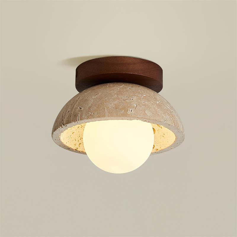 Piedra Travertine Ceiling Light
