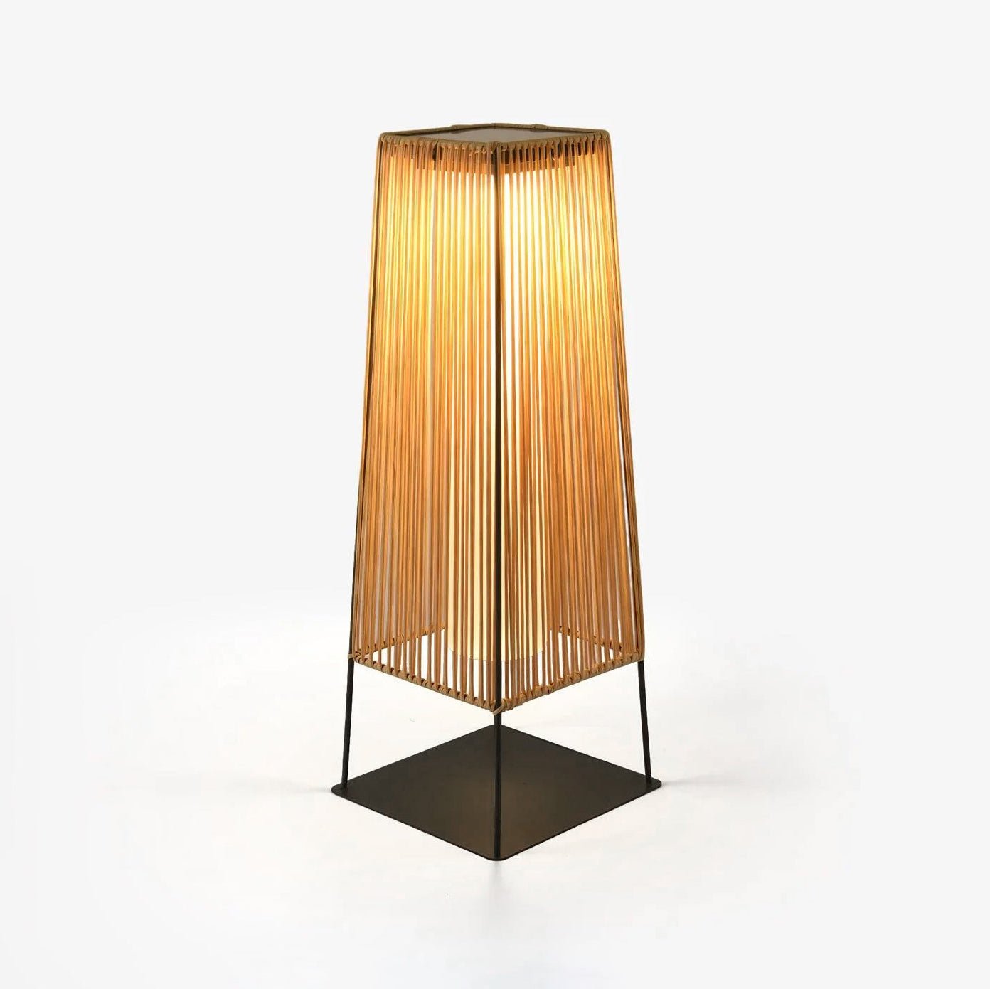 Rattan Minimal Post Light