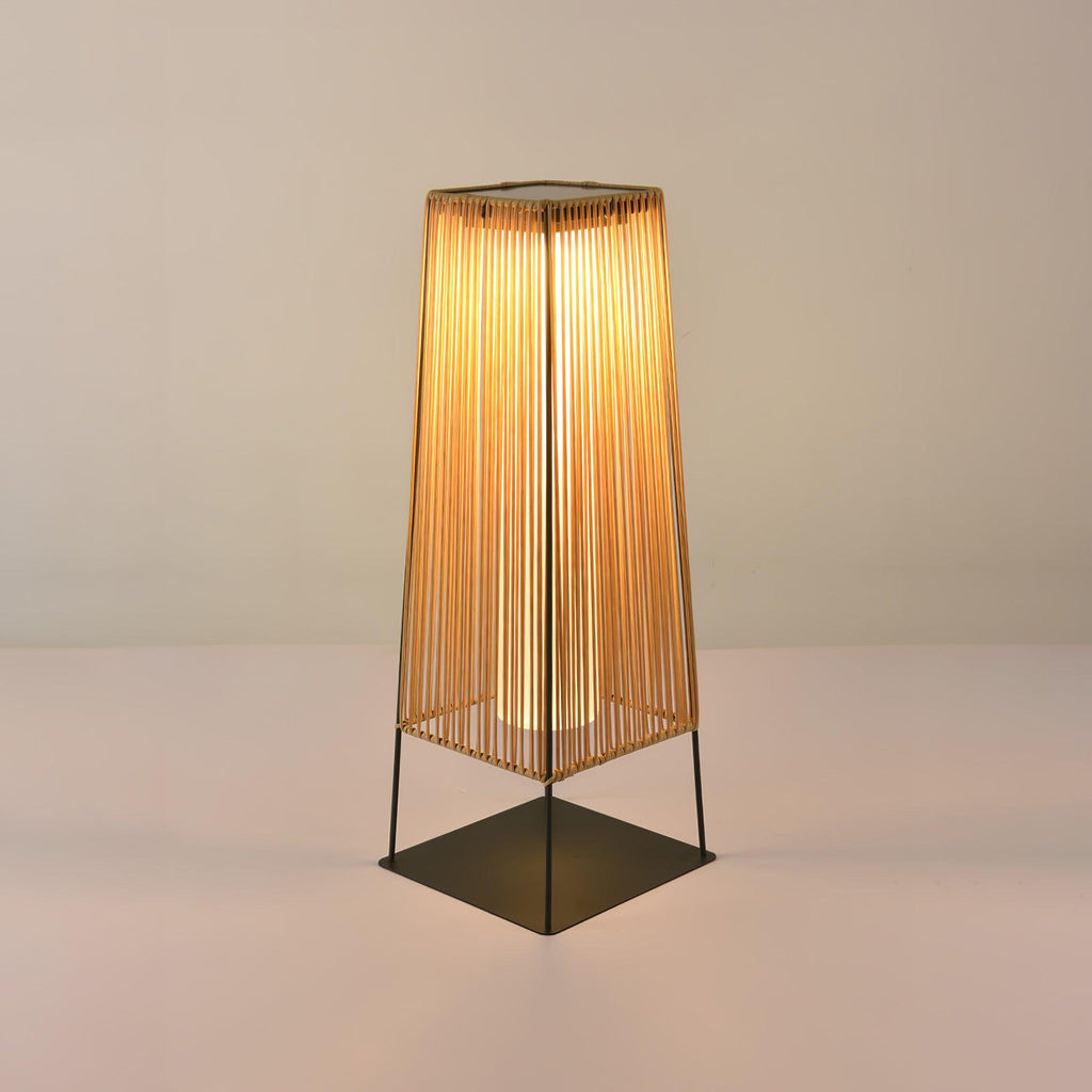 Rattan Minimal Post Light