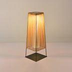 Rattan Minimal Post Light