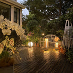 Rattan Minimal Post Light