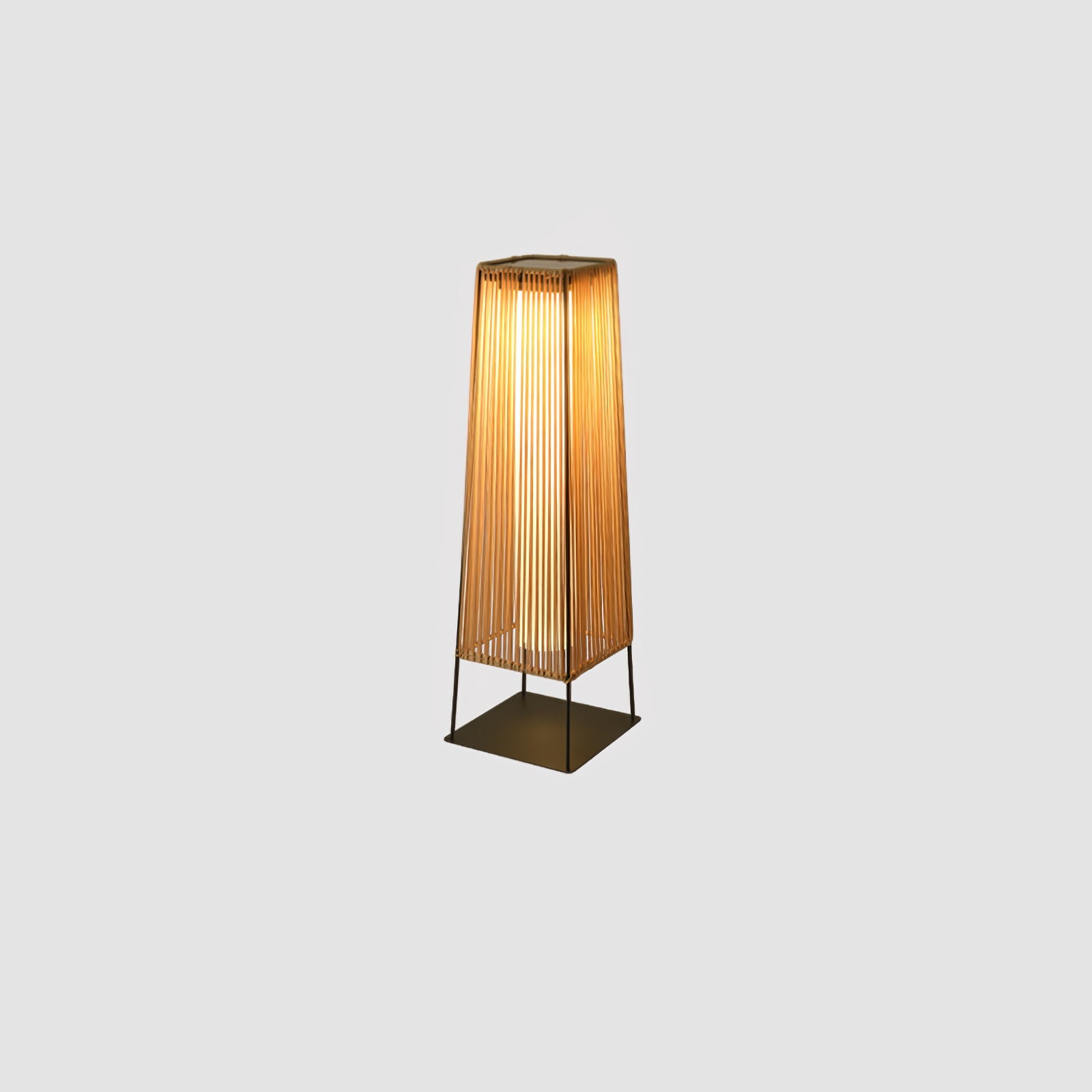 Rattan Minimal Post Light