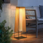 Rattan Minimal Post Light