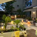 Rattan Minimal Post Light
