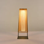 Rattan Minimal Post Light