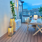 Rattan Minimal Post Light