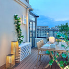 Rattan Minimal Post Light
