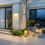 Rattan Minimal Post Light