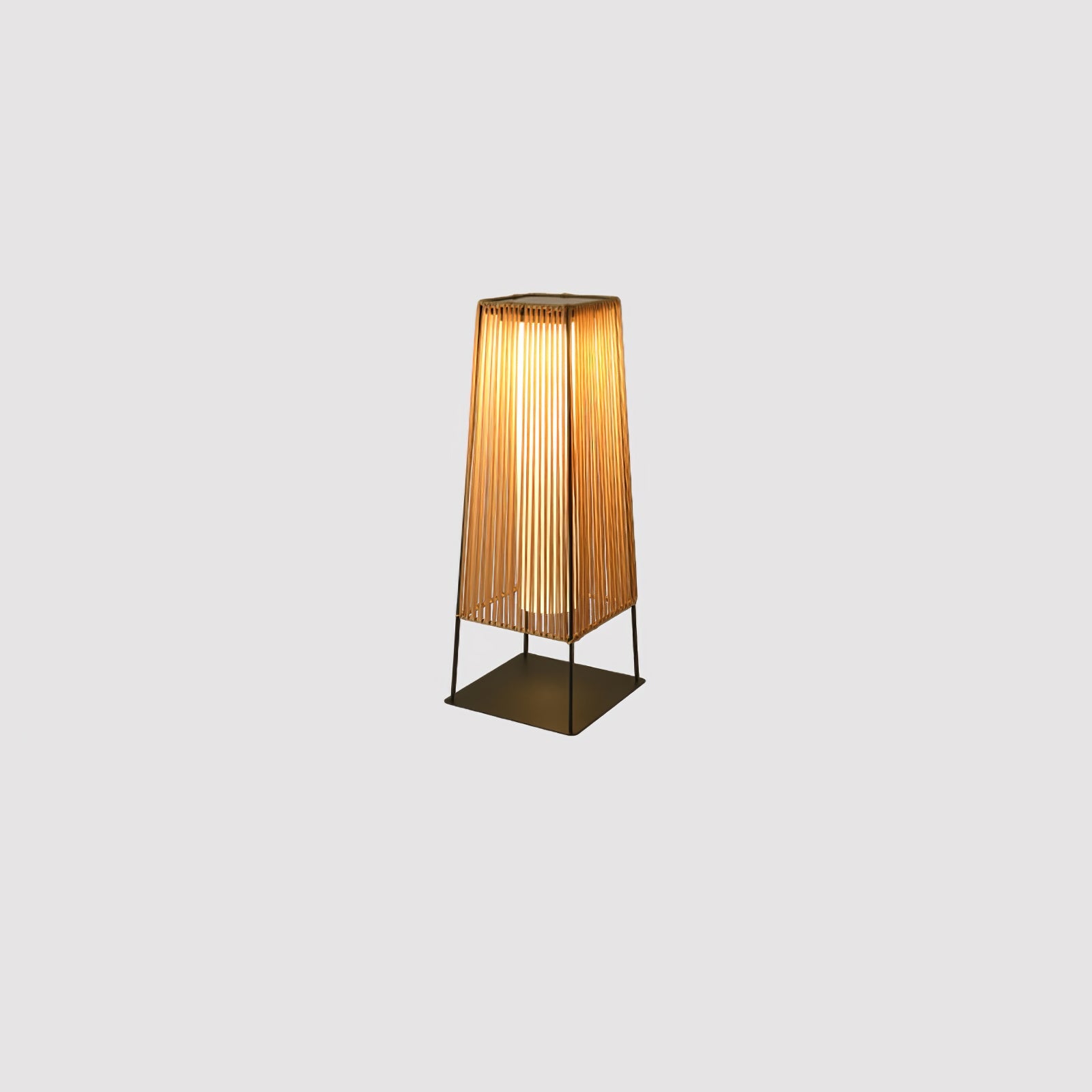 Rattan Minimal Post Light