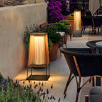 Rattan Minimal Post Light