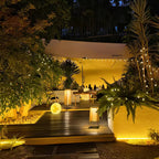 Rattan Minimal Post Light