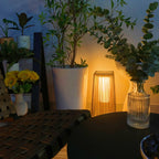 Rattan Minimal Post Light