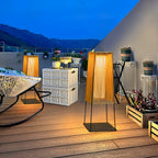 Rattan Minimal Post Light
