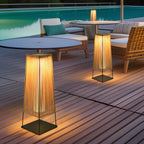Rattan Minimal Post Light