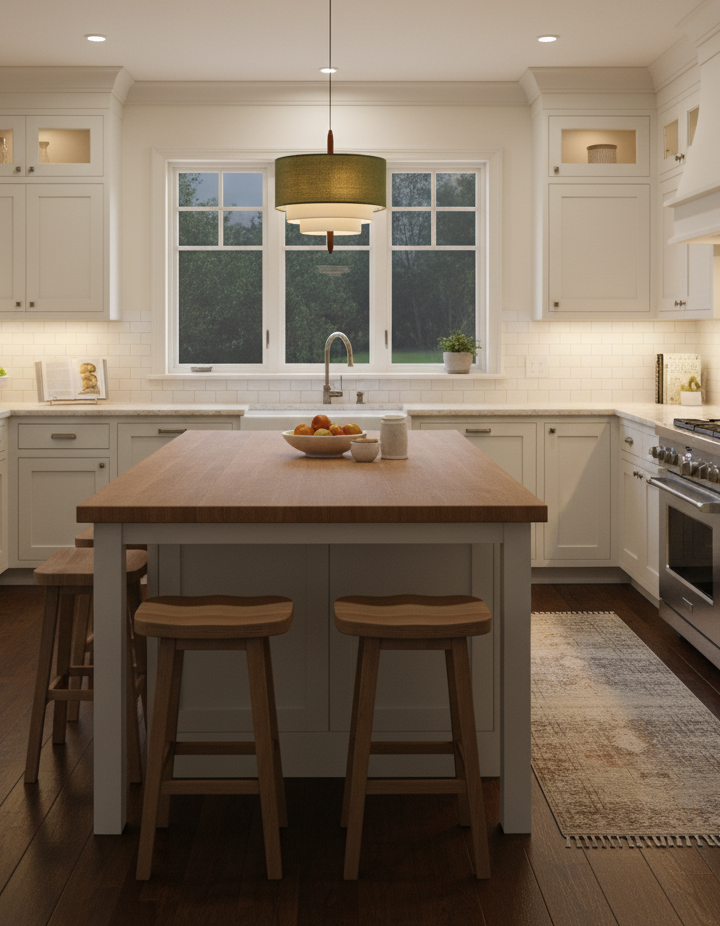 Raphia Layered Fabric Pendant Light