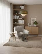 Raphia Layered Fabric Pendant Light