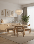 Raphia Layered Fabric Pendant Light