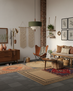 Raphia Layered Fabric Pendant Light