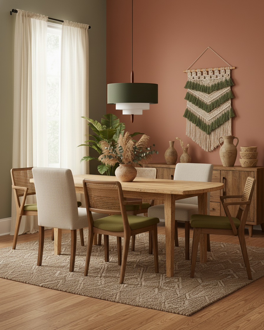 Raphia Layered Fabric Pendant Light