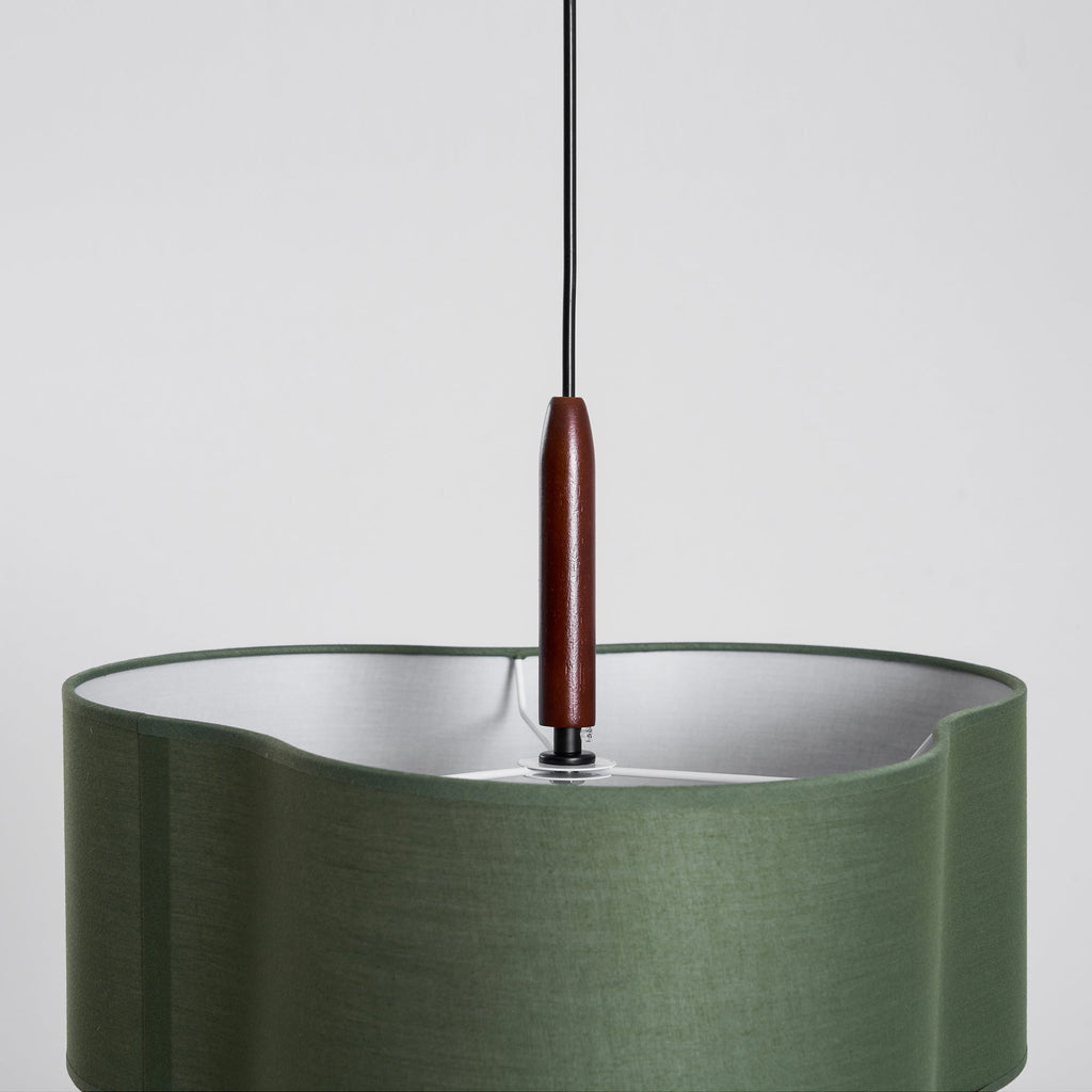 Raphia Layered Fabric Pendant Light