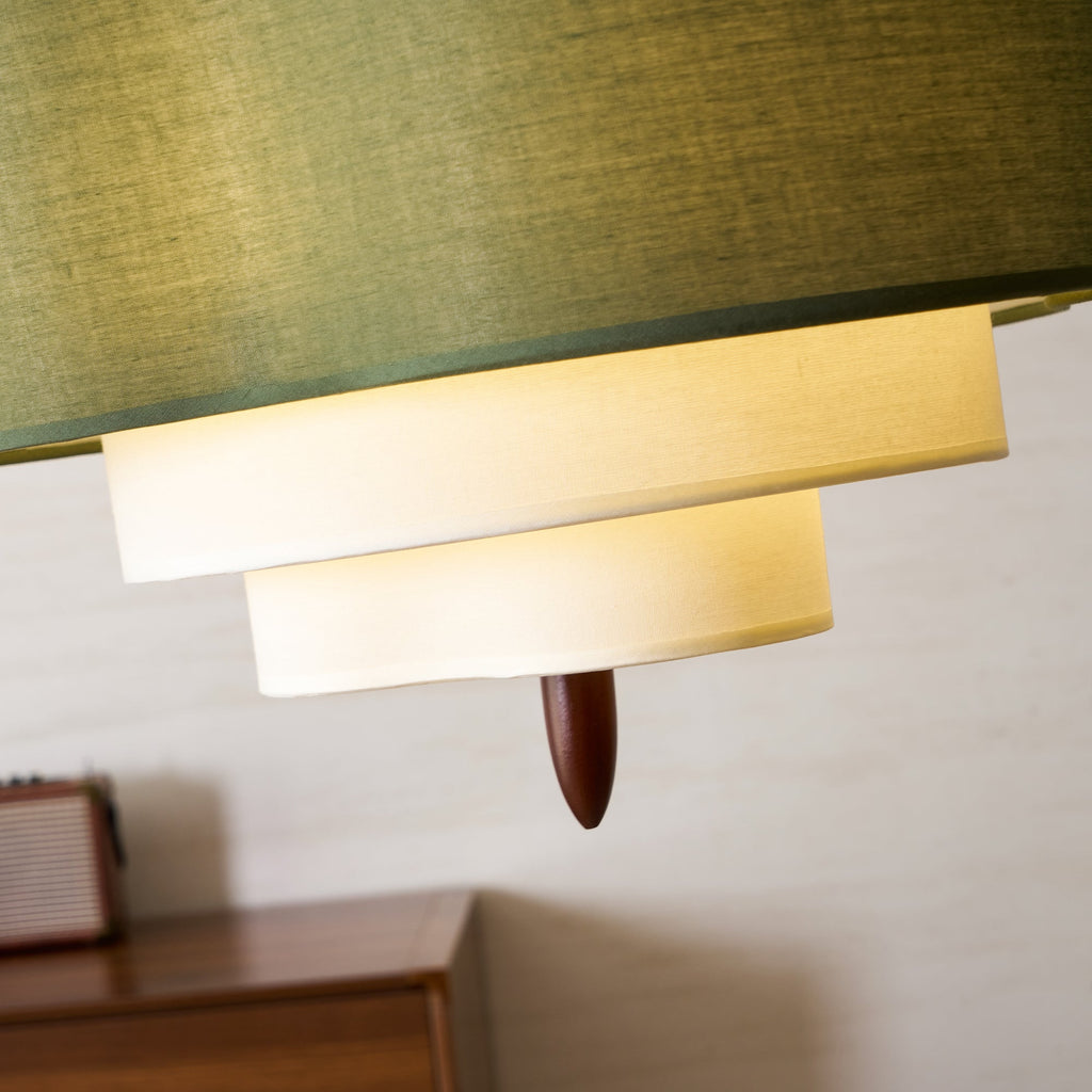 Raphia Layered Fabric Pendant Light