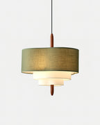 Raphia Layered Fabric Pendant Light