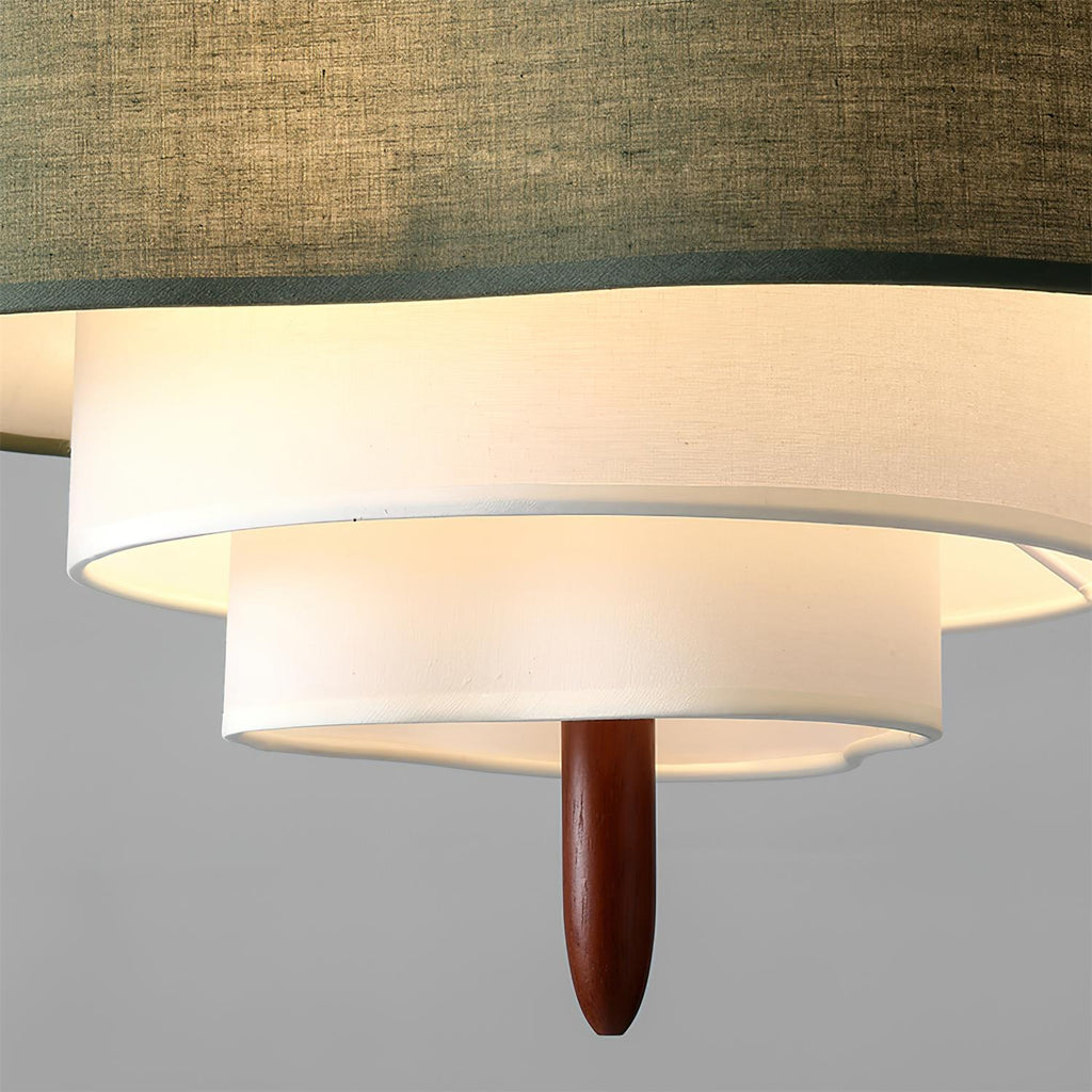 Raphia Layered Fabric Pendant Light