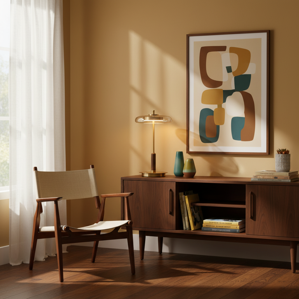 Redondo Amber Glass Table Lamp