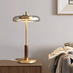 Redondo Amber Glass Table Lamp