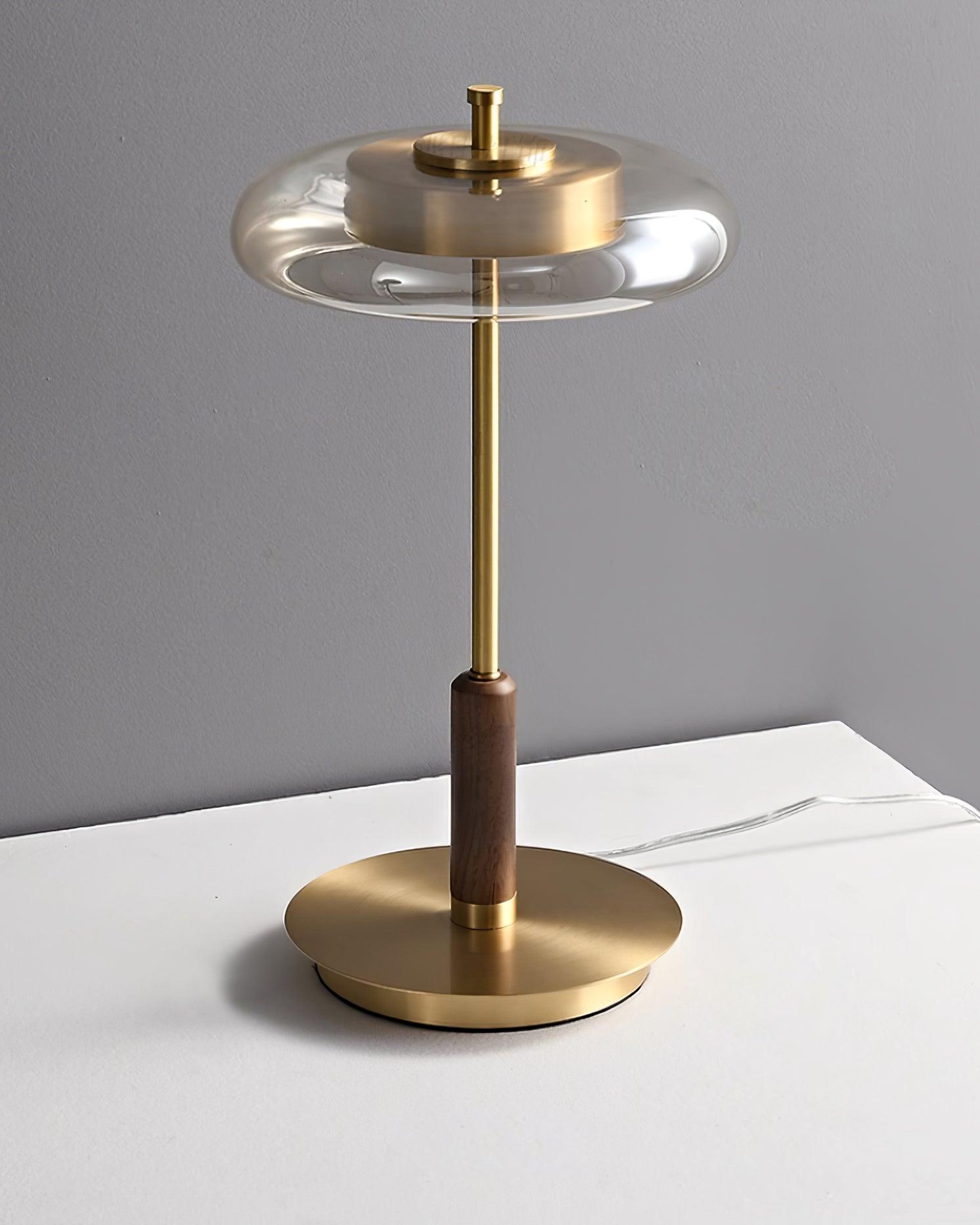Redondo Amber Glass Table Lamp