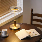 Redondo Amber Glass Table Lamp