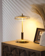 Redondo Amber Glass Table Lamp