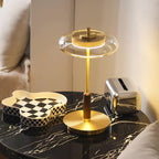 Redondo Amber Glass Table Lamp