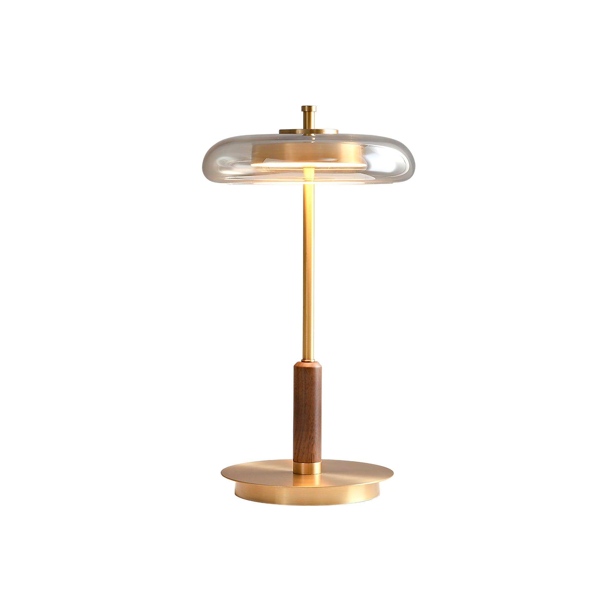 Redondo Amber Glass Table Lamp