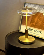 Redondo Amber Glass Table Lamp