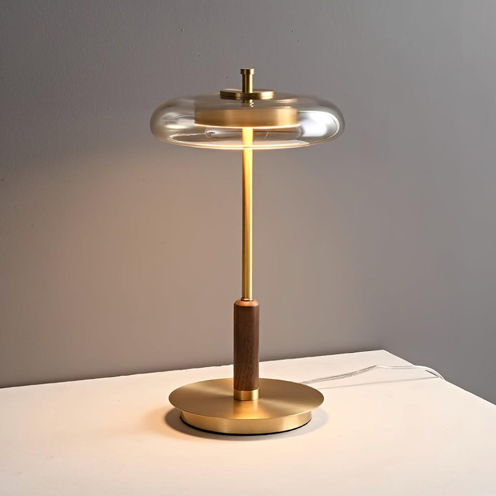 Redondo Amber Glass Table Lamp