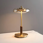 Redondo Amber Glass Table Lamp