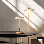 Redondo Amber Glass Table Lamp