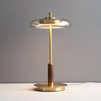 Redondo Amber Glass Table Lamp