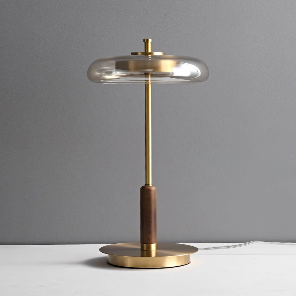 Redondo Amber Glass Table Lamp